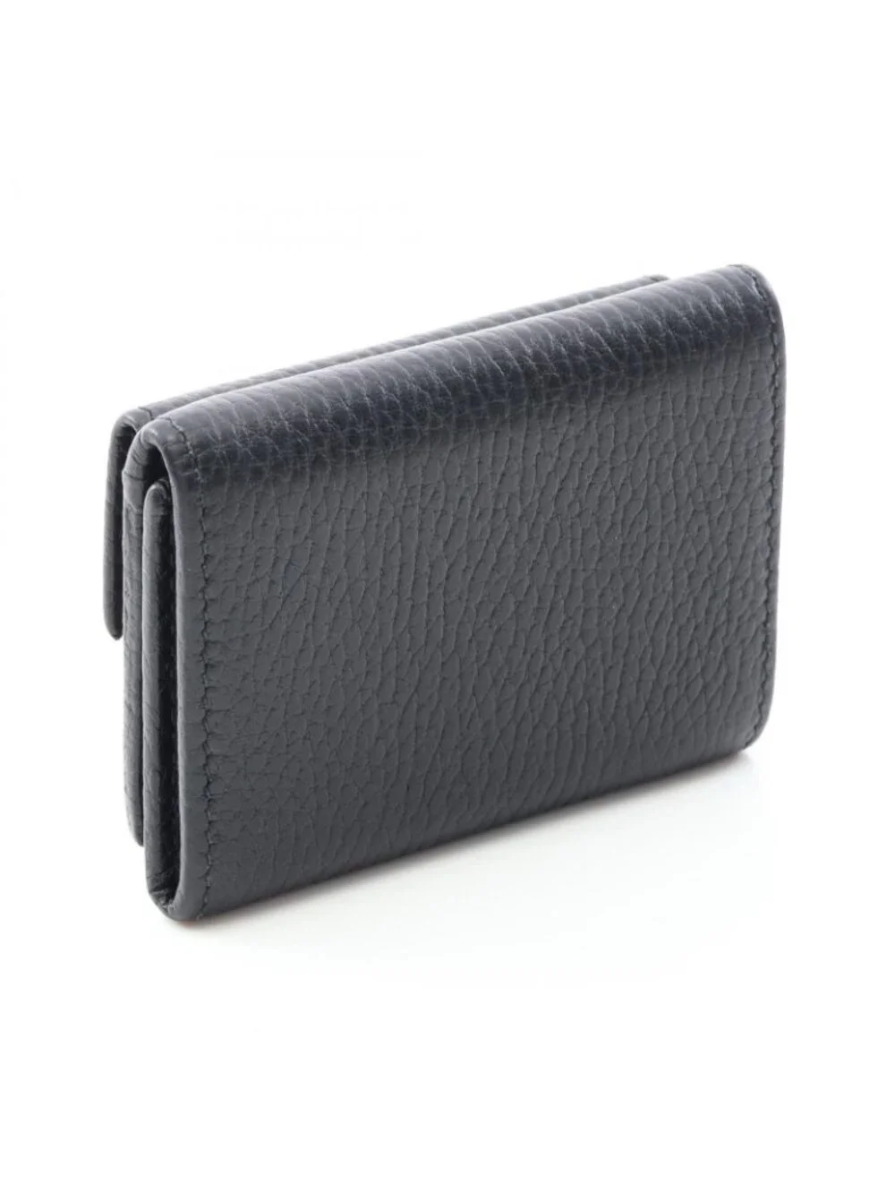 Gucci Trifold Wallet Petit Marmont Black Leather GG